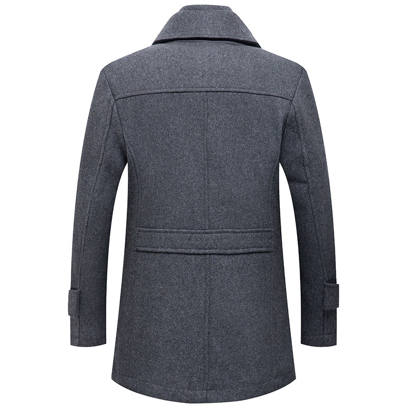 Men's Premium Winter Thick Double-Layer Wool Coat