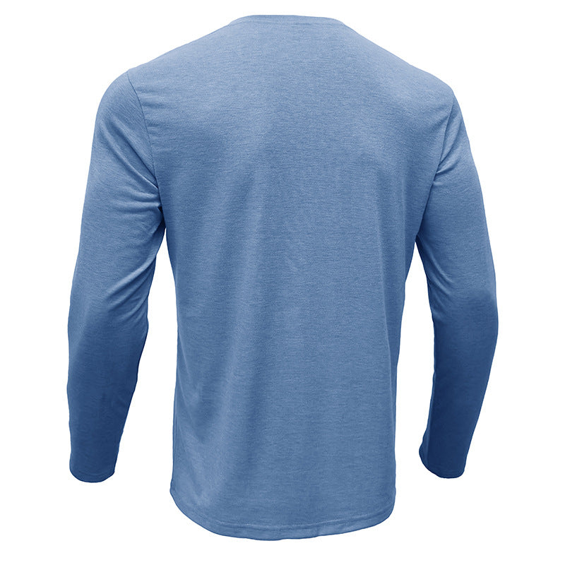 Mens Fashion Casual Henley Long Sleeve Shirts