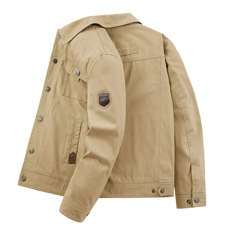 Men's Outdoor Casual Military Multi Pocket Jacket