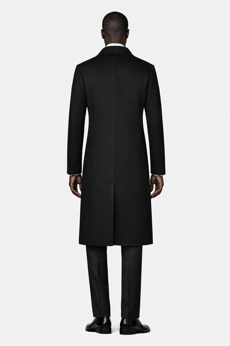 Wixese Long Wool Pea Coat