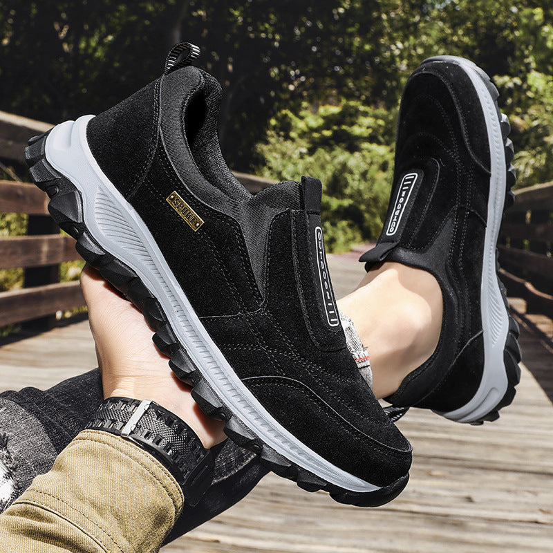 Men's Width Lightweight Non-Slip Walking Shoes