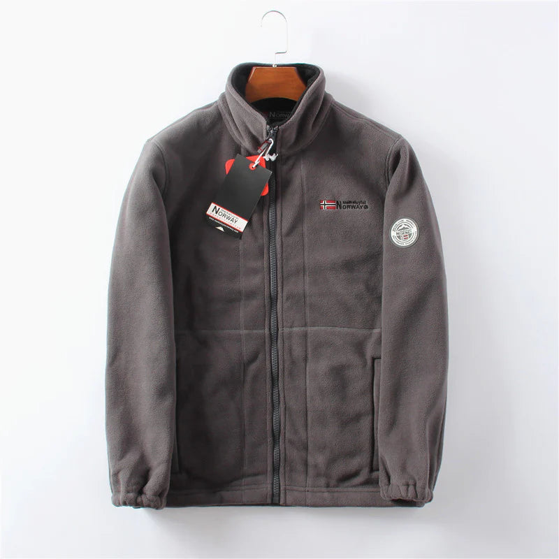 Norway Men's Thickened Double-Sided Polar Fleece Jacket