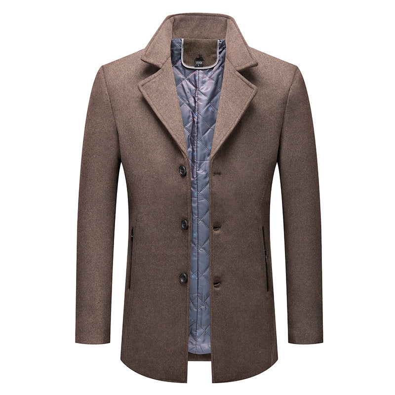 Men's Premium Slim-Fit Business Wool Coat
