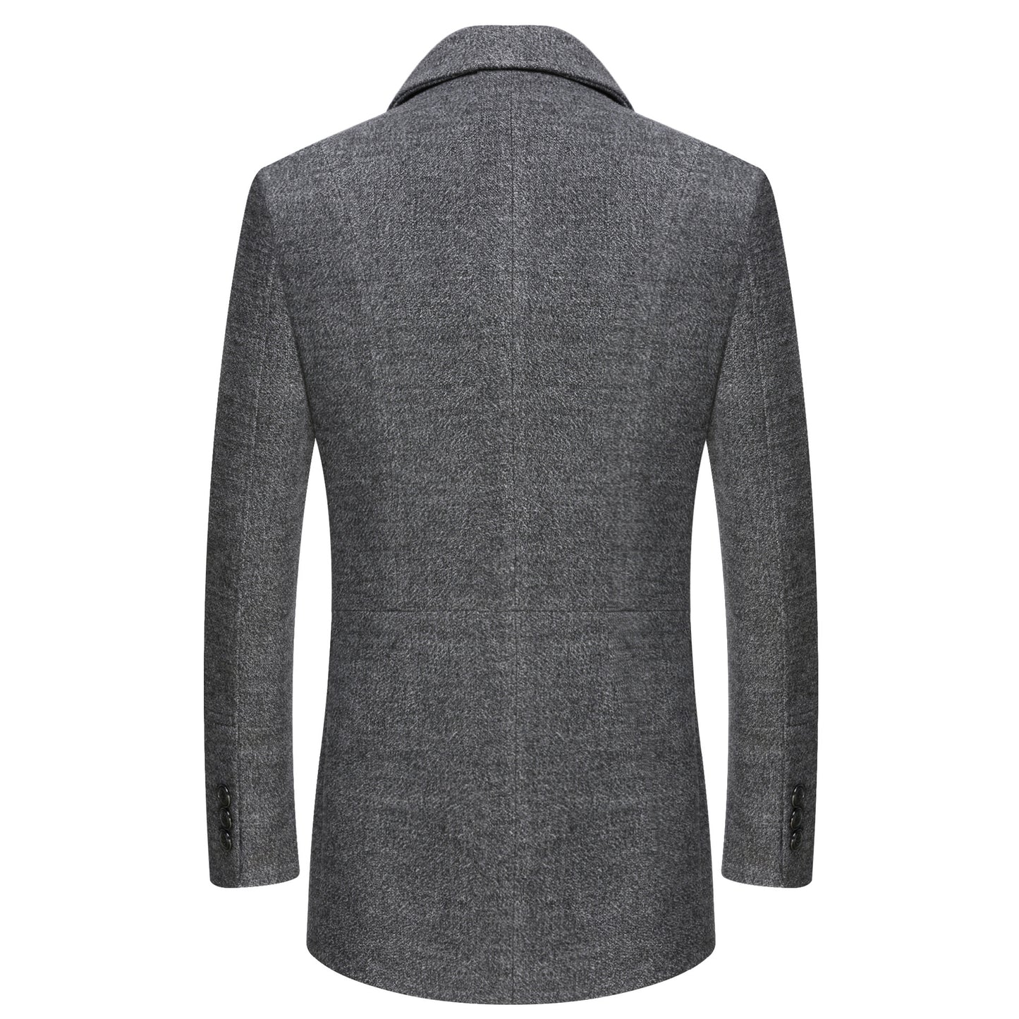 Gentlemen WOOL Pea COAT WITH SCARF