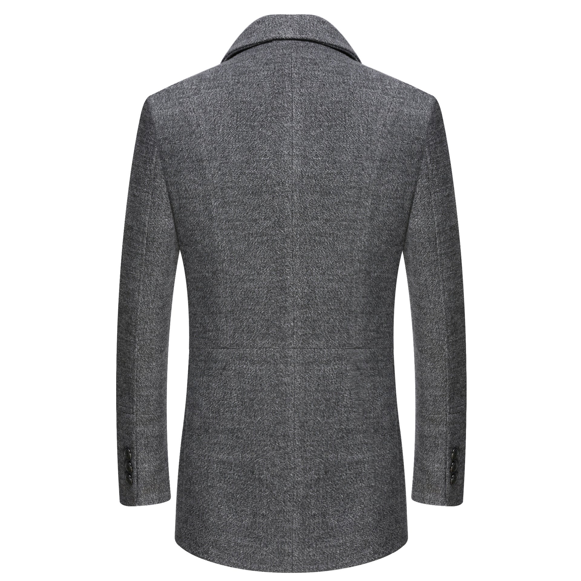 Gentlemen WOOL Pea COAT WITH SCARF