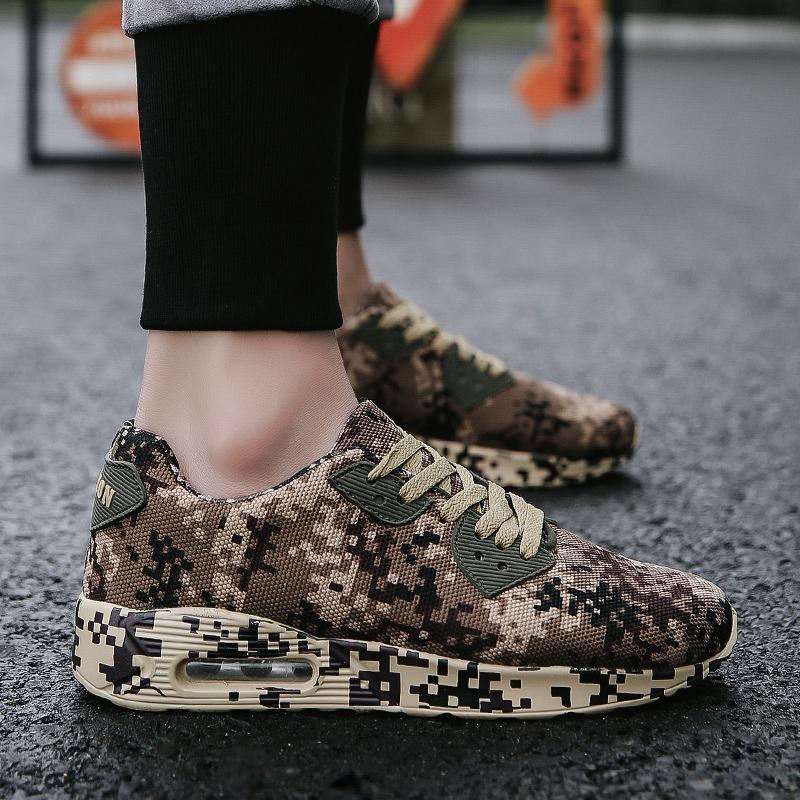 Pearlzone_Men's Large Size Air Cushion Camouflage Shoes Sports Shoes Running Shoes Outdoor Casual Shoes 115427