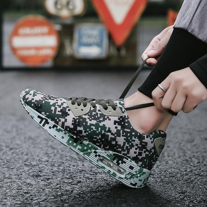 Pearlzone_Men's Large Size Air Cushion Camouflage Shoes Sports Shoes Running Shoes Outdoor Casual Shoes 115427
