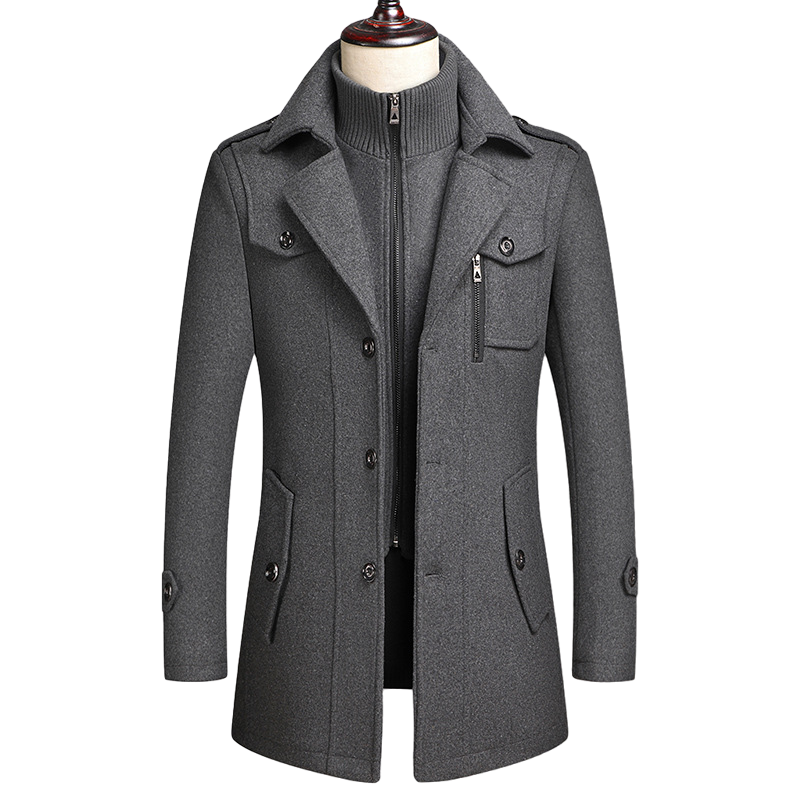 Men's Premium Double-Layer Wool Coat