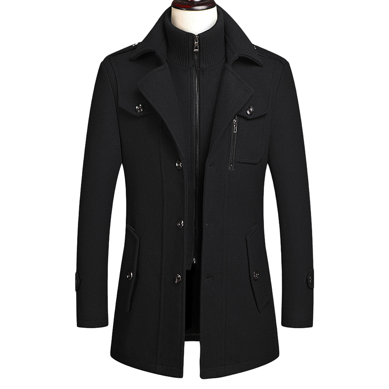 Men's Premium Double-Layer Wool Coat