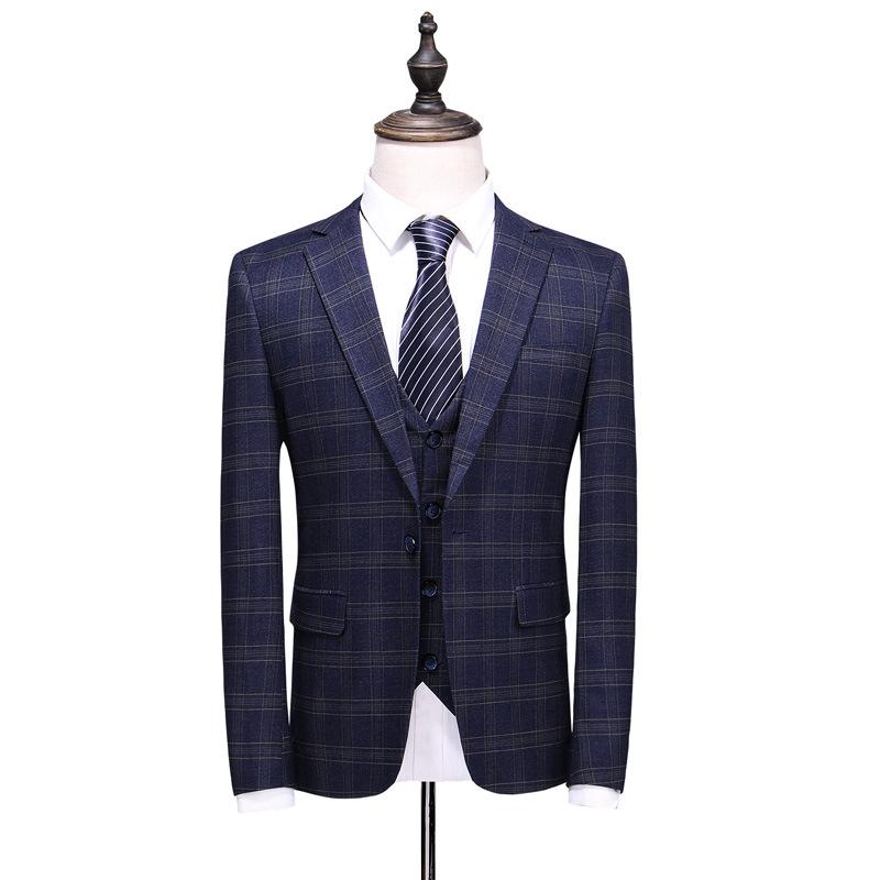 Men's Stripe Suits (Jacket+Pants+Vest), #002