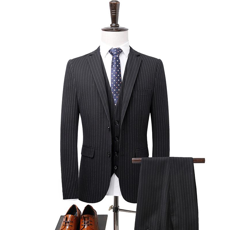 Luxury Stripe Suits (Jacket+Pants+Vest) #003