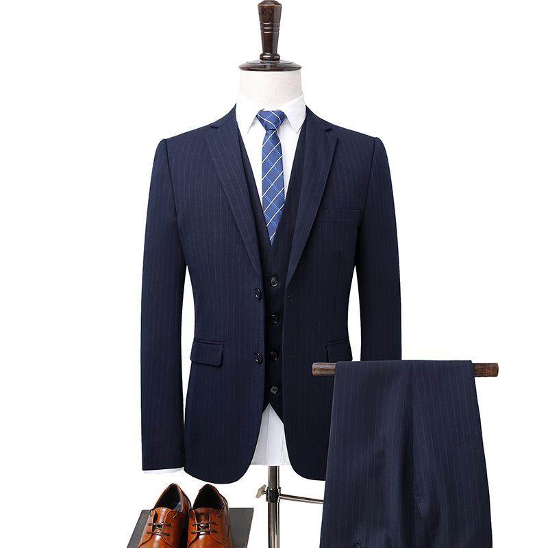 Luxury Stripe Suits (Jacket+Pants+Vest) #003