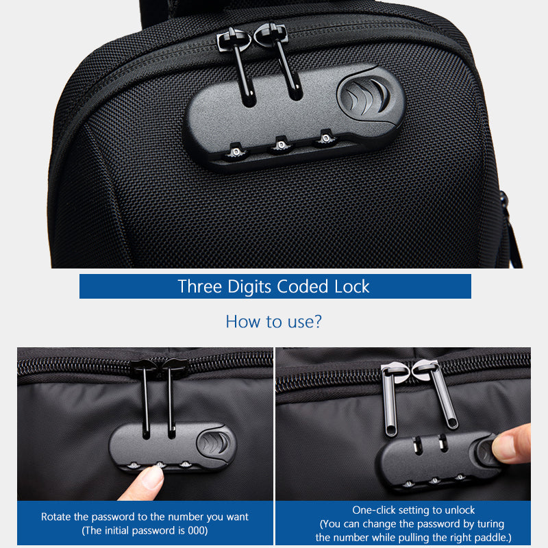 New Multifunction Anti-theft Crossbody Bag