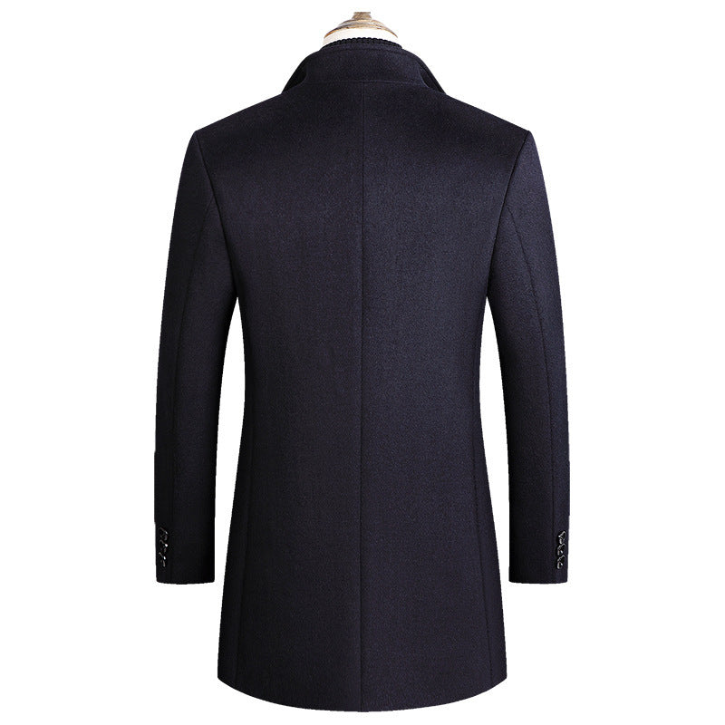 British Gentleman Premium Thick Wool Pea Coat