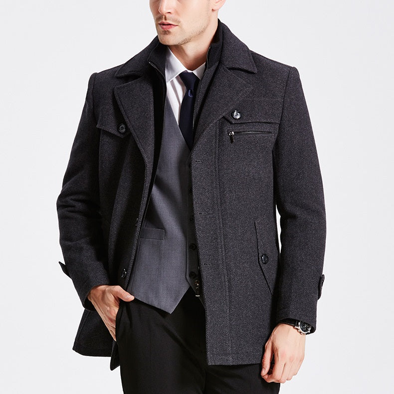 Men's Premium Gentle Double Layered Wool Coat