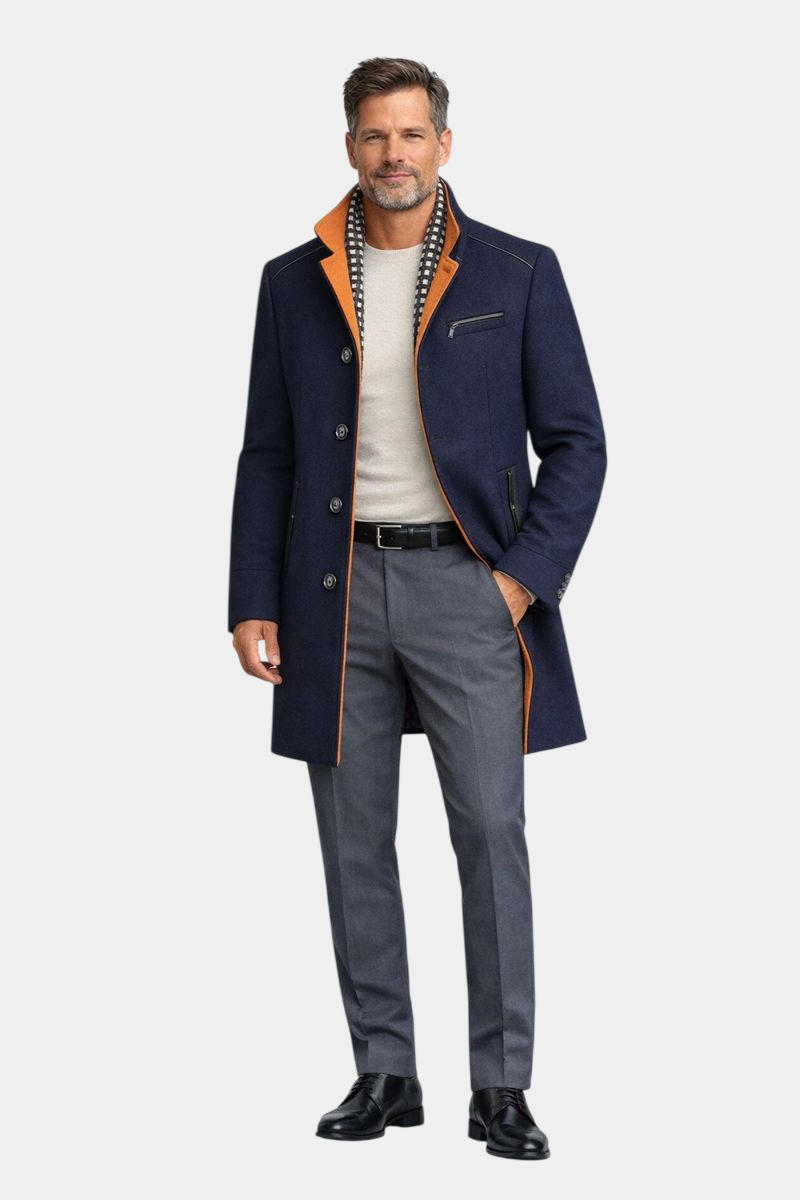 Wixese Urban Gentleman Wool Overcoat