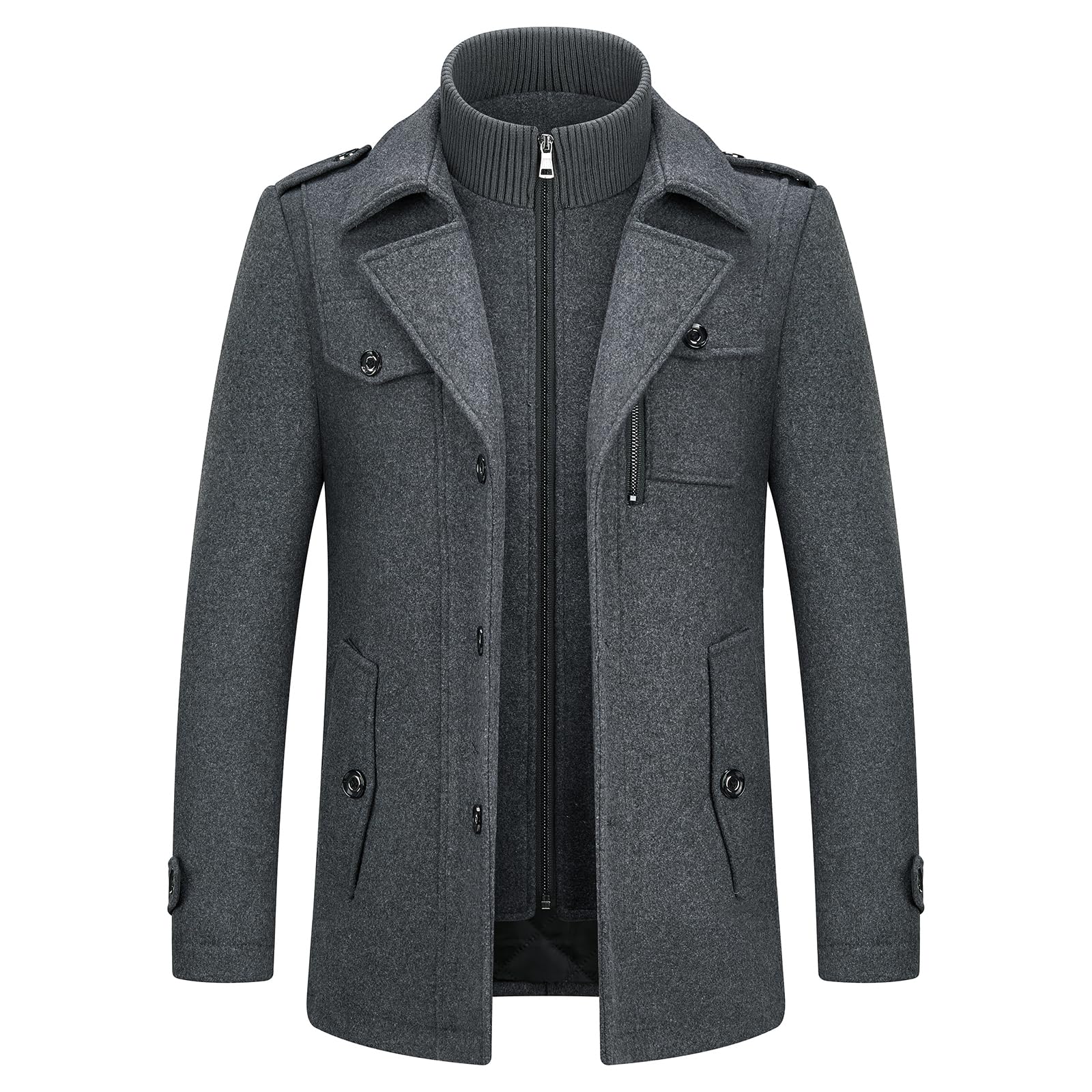 Men's Premium Winter Thick Double-Layer Wool Coat