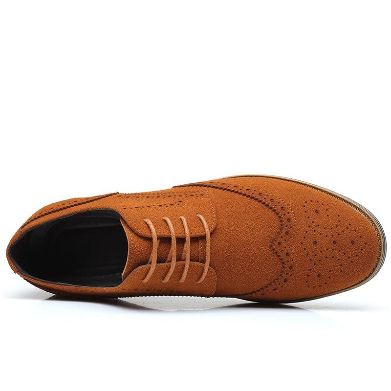 Men's Casual Wingtip Office Walking Derby Shoes