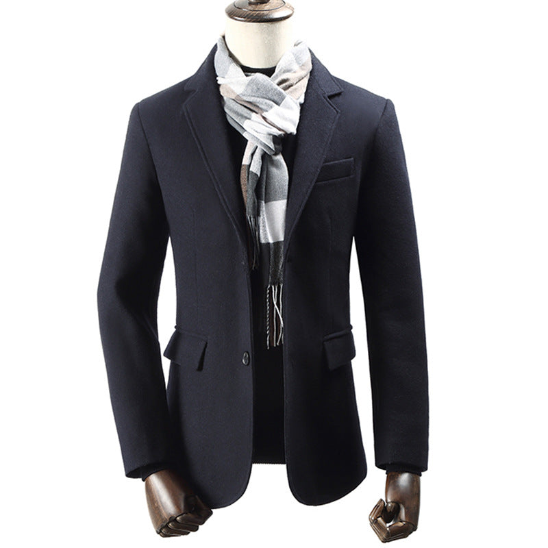 Gentlemen Business Slim Wool Coat