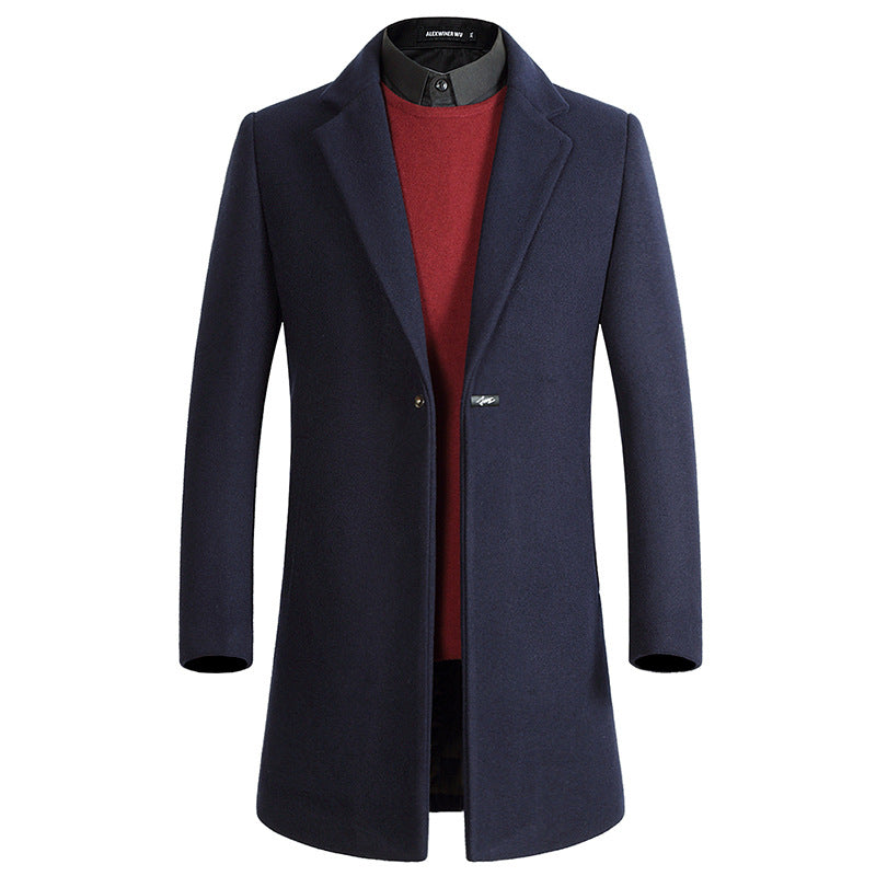 British Gentlemen Thick Wool Coat