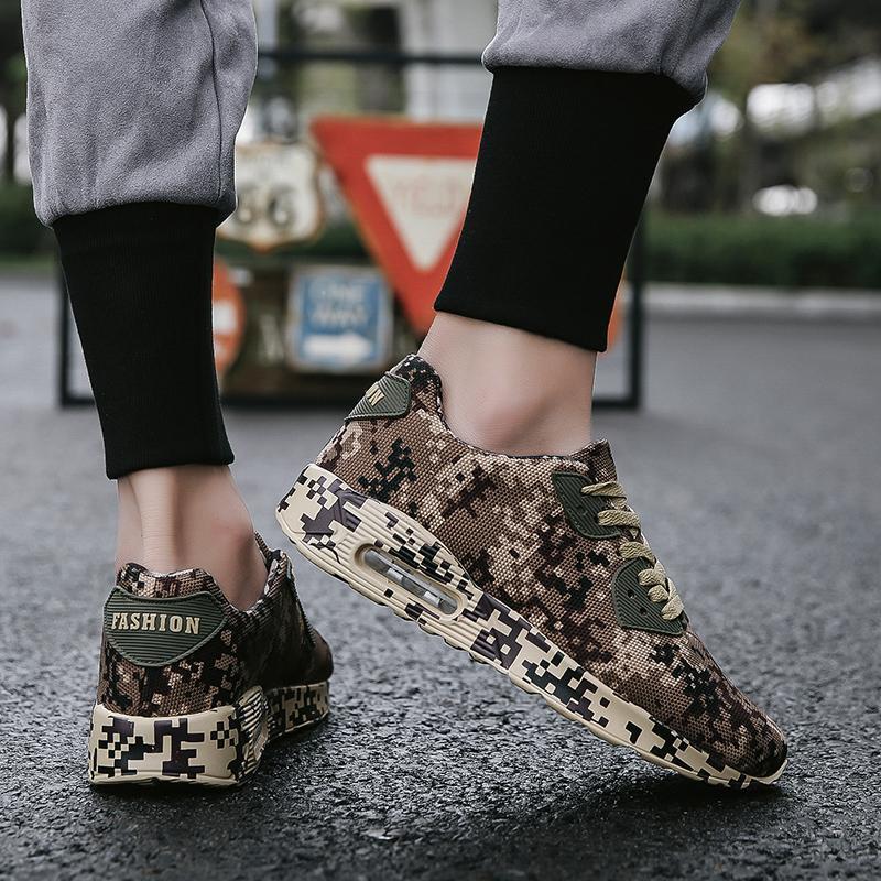 Pearlzone_Men's Large Size Air Cushion Camouflage Shoes Sports Shoes Running Shoes Outdoor Casual Shoes 115427