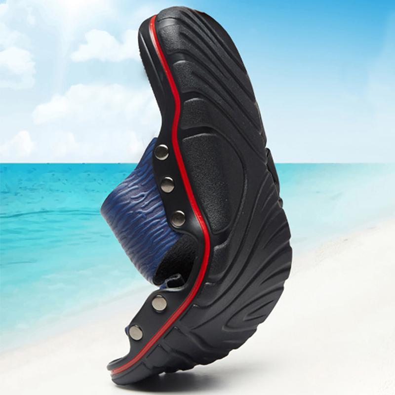 Men's casual comfortable flat breathable slippers