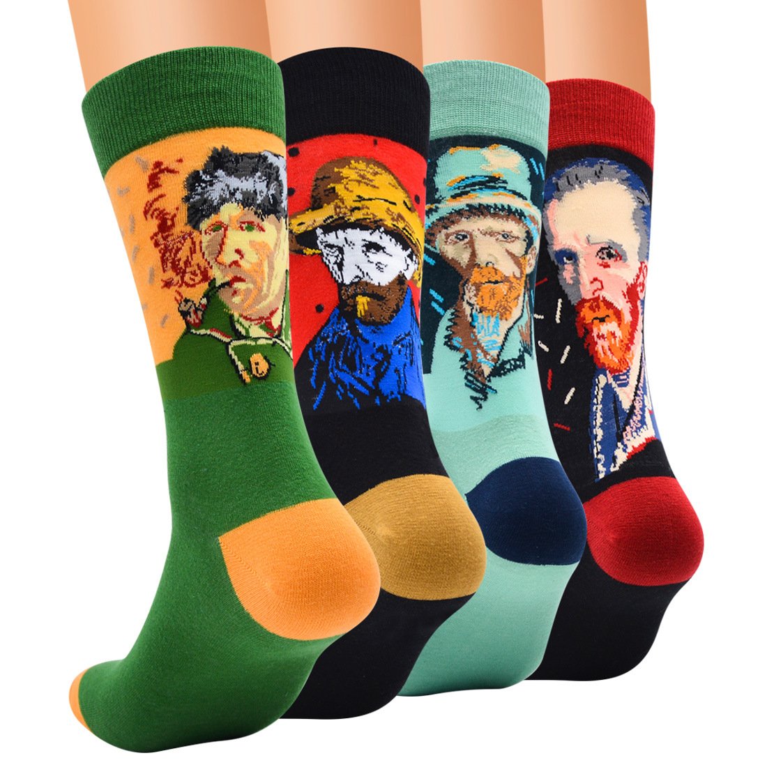 CANVAS Men's Socks，Crew 4 Pairs