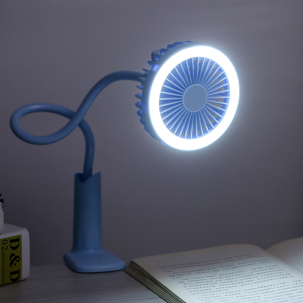 USB Portable Flexible Fan With LED Light