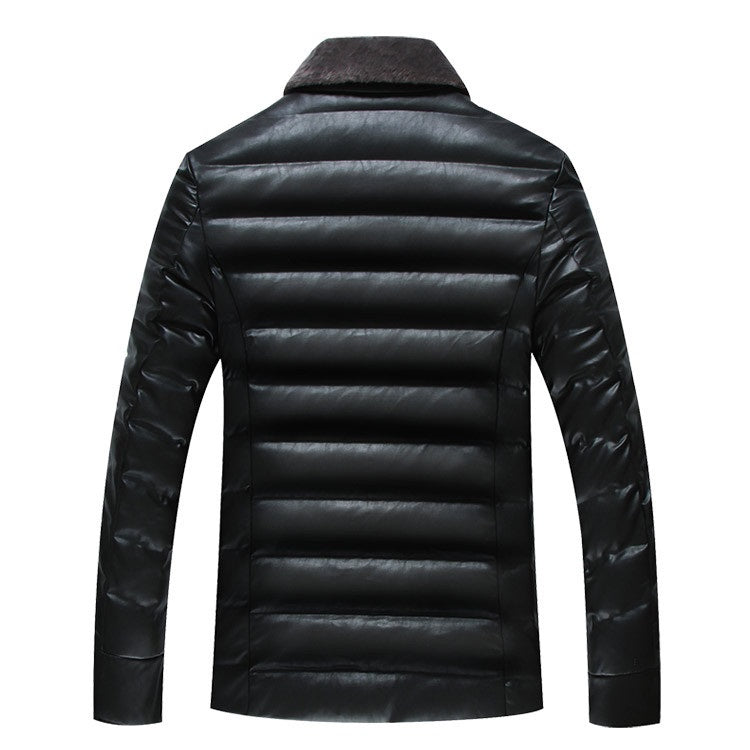 Winter Warm Down Jacket With Wool Collar