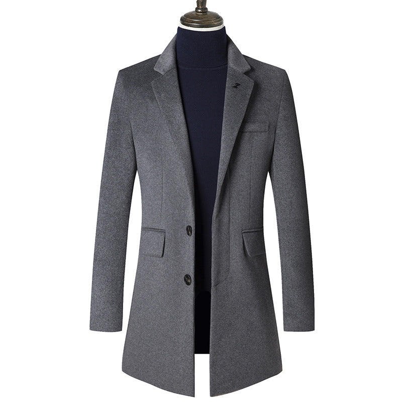 Gentlemen Slim Wool Coat #002