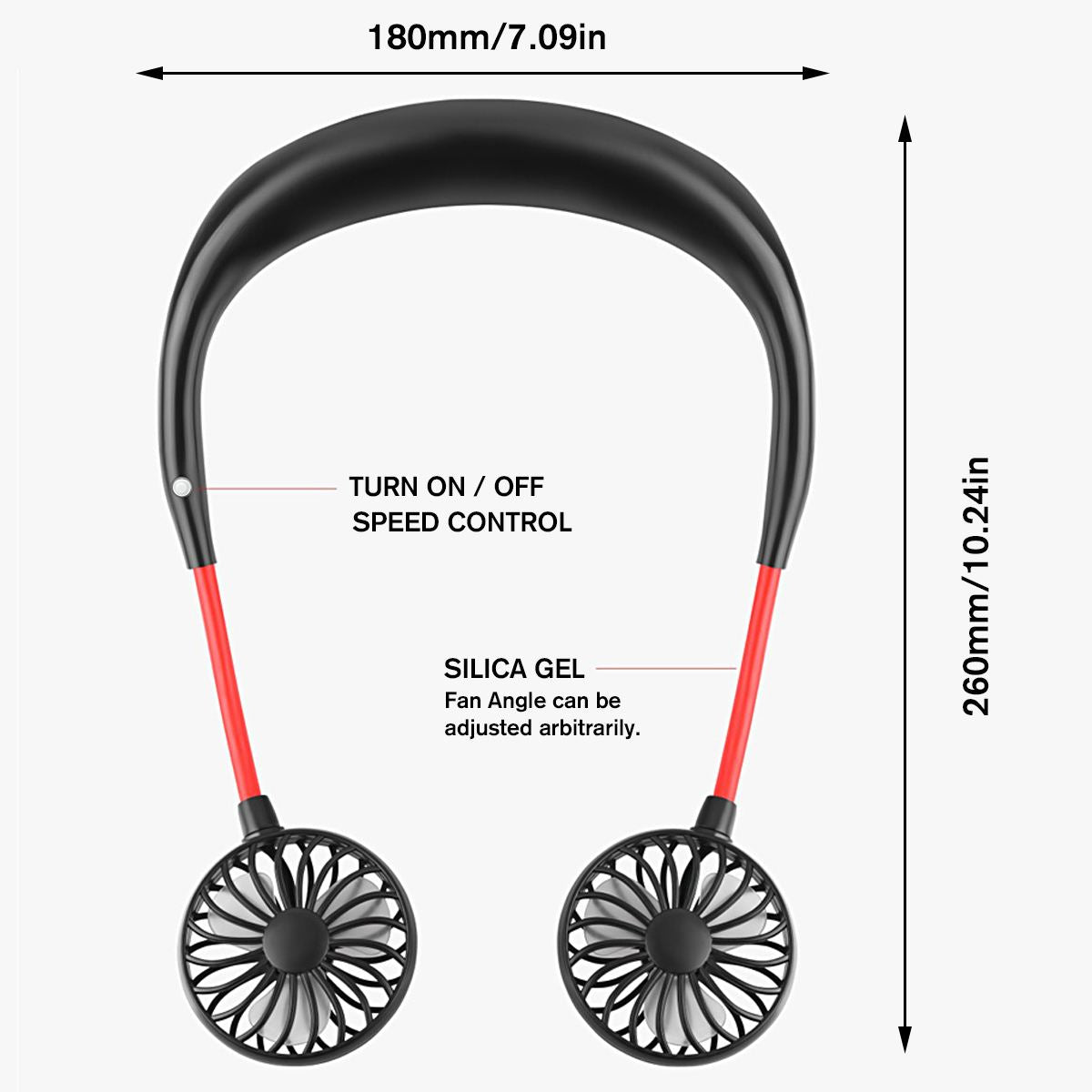 360° Adjustment USB Portable Sports Fan