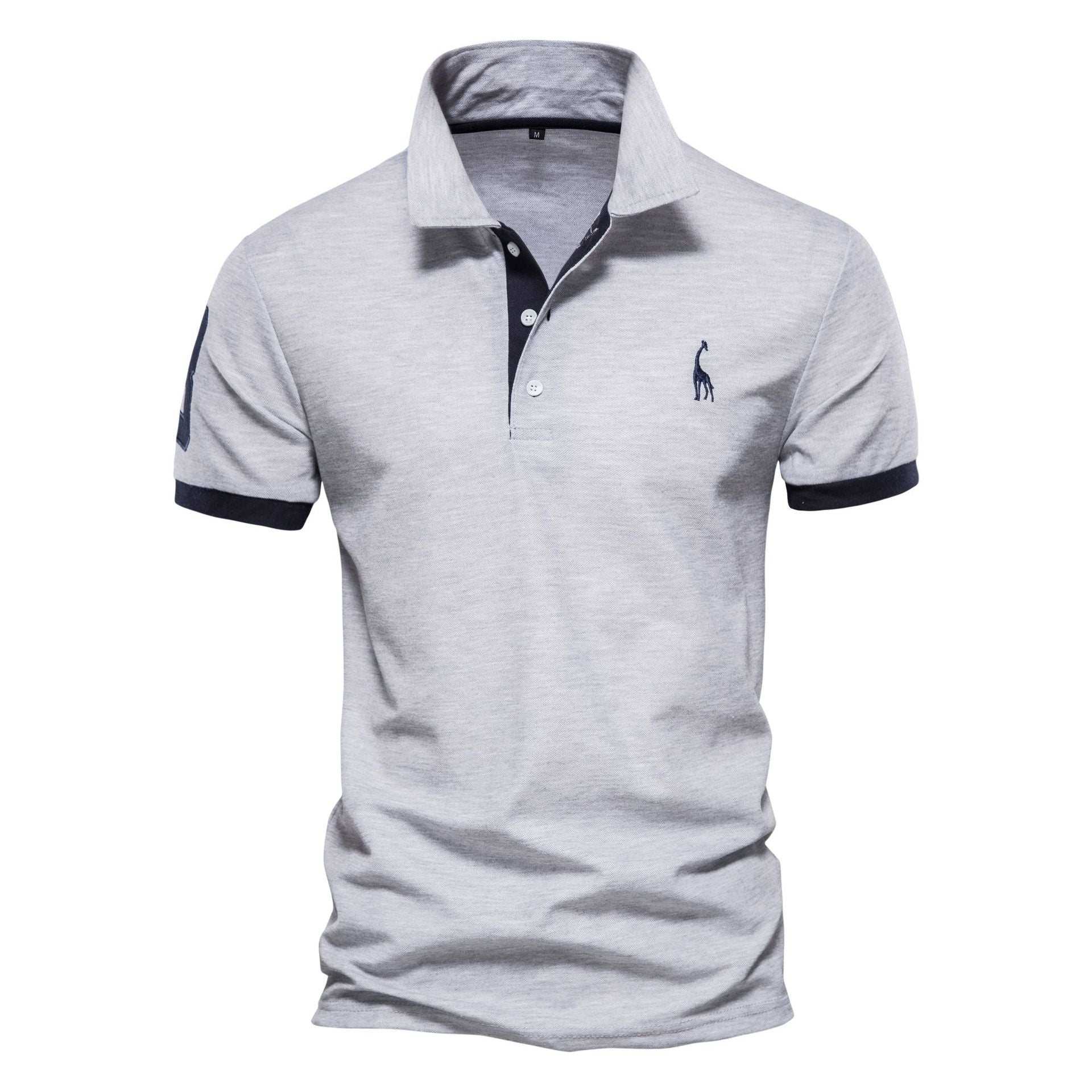 4 Pieces Men's Premium Cotton Blend Casual Polo Shirts