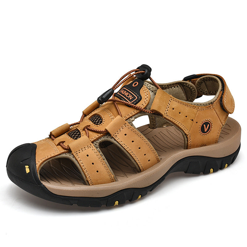 Men's Outdoor Leather Non-Slip Sandal